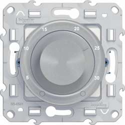 SE Odace Алюминий Термостат электронный комнатный 8А арт. S53R501