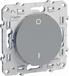 SE Odace Алюминий Выключатель 2-полюсный 16А арт. S53R262