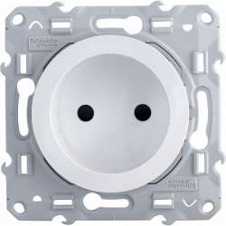 SE Odace Бел Розетка б/з со шторками арт. S52R033