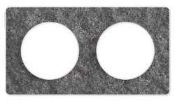 SE Odace Черный фосфор/Бел Рамка 2-ая арт. S52P804T