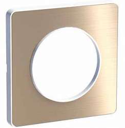 SE Odace Полированная бронза/Бел Рамка 1-ая арт. S52P802L