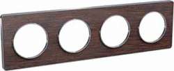 SE Odace Венге/Алюминий Рамка 4-ая арт. S53P808P