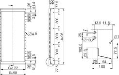 SE Одиночная монтажная рама 1200x600 арт. NSYCSH126