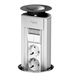 SE OptiLine 45 Блок розеточный выдвижной на 4 поста 45х45 арт. ISM20401