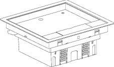 SE OptiLine 45 Лючок нерж.сталь 199х199 на 4х45 арт. ISM51624