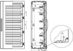 SE PLA107 Шасси модульное 198мод. арт. NSYDLP198