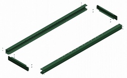 SE Передняя и задняя панели цоколя соед. 1600x100 арт. NSYSPFC16100