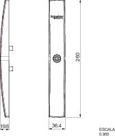 SE Плоская накл.+ треугольный профиль 8 мм арт. NSYSFLOCKT8