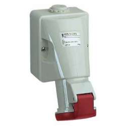 SE PratiKa Розетка настенная, винтовой зажим, 16А 3P+E IP44 380В арт. 83108