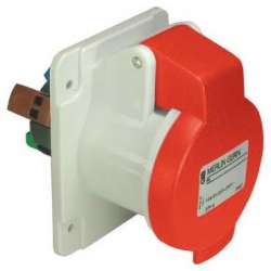 SE PratiKa Розетка скрытой установки, прямолинейная, быстрозажимное соединение, 16А 3P+E IP44 380В арт. PKY16G434