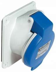 SE PratiKa Розетка скрытой установки, угловая, винтовой зажим, 16А 3P+E IP44 380В арт. PKF16F434