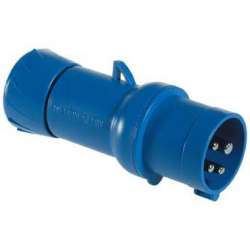 SE PratiKa Вилка кабельная, быстрозажимное соединение, 32А 2P+E IP44 220В арт. PKX32M423