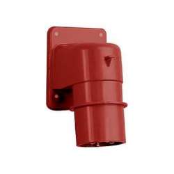 SE PratiKa Вилка скрытой установки, винтовой зажим, 32А 3P+N+E IP44 380В арт. 81821