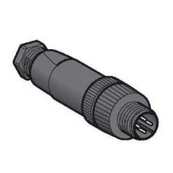 SE Прямой разъем М12 4 пина XZCC12MDP40B арт. XZCC12MDP40B