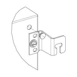 SE Проушины для крепления к стене (сталь) 40мм 4шт арт. NSYAEFPF40SC