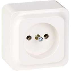 SE Quick Бел Розетка без с/з, без шторок (LEX1834606SP), в сборе арт. LEX1834606SP