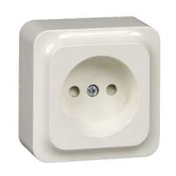 SE Quick Бел Розетка без с/з, без шторок (LEX1834606STR), в сборе арт. LEX1834606STR
