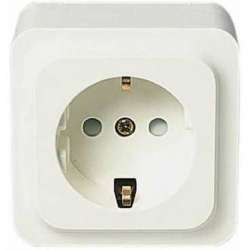 SE Quick Бел Розетка с/з, с защитными шторками, в сборе арт. LEX1834616R