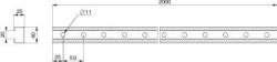 SE Рейка S6000 2м арт. NSYSCR200