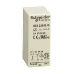 SE Реле интерфейсное, 2 перекидных контакта, 12В пост. ток арт. RSB2A080JD