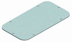 SE Sarel Алюминевая плата кабельного ввода 245х130 S3D арт. NSYTLCU