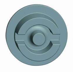 SE Sarel Накладка плоская + дв. бороздка 6мм арт. NSYSFLOCKDB5