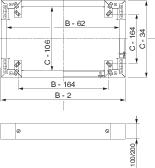 SE Sarel Панели цоколя фронтальные нерж. 800Х200 арт. NSYSPXF8200H