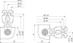 SE Sarel Проушина для крепления к стене шкафов 3D (нерж), комп=4шт арт. NSYAEFPFXSC