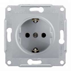 SE Sedna Алюминий Розетка 1-я с/з арт. SDN3000560