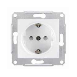 SE Sedna Бел Розетка 1-я с/з с защитными шторками арт. SDN3000121