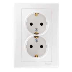 SE Sedna Бел Розетка 2-я с/з литая арт. SDN3000621