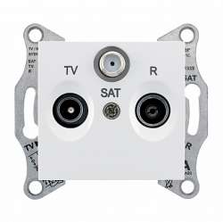 SE Sedna Бел Розетка TV/R/SAT проходная 4dB арт. SDN3501421