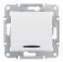 SE Sedna Бел Выключатель 1-клавишный 2-полюсный с индикацией 10A (сх.2) арт. SDN0201121