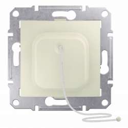 SE Sedna Беж Кнопка нажимная со шнурком 10А/250В арт. SDN1200147