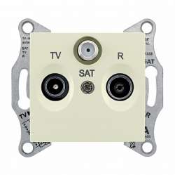 SE Sedna Беж Розетка TV/R/SAT проходная 8dB арт. SDN3501247