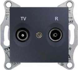 SE Sedna Графит Розетка TV/R оконечная 1db арт. SDN3301670