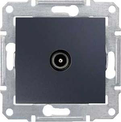 SE Sedna Графит Розетка TV проходная 8db арт. SDN3201270