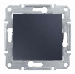 SE Sedna Графит Выключатель 2-полюсный 10A, 250В (сх.2) арт. SDN0200170