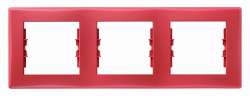 SE Sedna Красная Рамка 3-ая горизонтальная арт. SDN5800541
