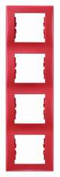 SE Sedna Красная Рамка 4-ая вертикальная арт. SDN5802041