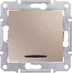 SE Sedna Титан Переключатель 1-клавишный с индикацией 10А (сх.6) арт. SDN0401168