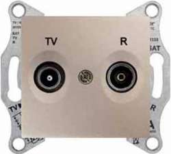 SE Sedna Титан Розетка TV/R проходная 8dB арт. SDN3301368