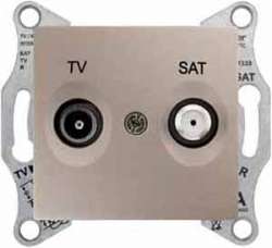 SE Sedna Титан Розетка TV/SAT проходная 4dB арт. SDN3401968