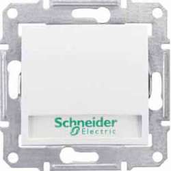 SE Sedna внутр Бел Выключатель кнопочный с полем для надписи и подсветкой 10А 250В IP20 арт. SDN1700421