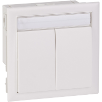 SE THORSMAN CYB-PB выключатель 2-кл белый арт. 5980072