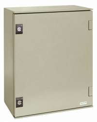 SE Thalassa Корпус шкафа настенный 1 дверь пластик серый 430х530х200 с монтажной платой IP66 арт. NSYPLM54P