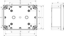 SE Thalassa Корпус шкафа пластик 241х291х128, IP66 возможно расширение (NSYTBP292412H) арт. NSYTBP292412H
