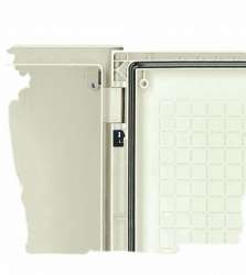 SE Thalassa Шкаф настенный 1 дверь пластик серый 330х430х200, IP67 арт. NSYPLM43V