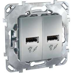 SE Unica Алюминий Зарядное уст-во USB 2.0 арт. MGU5.928.30ZD