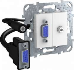 SE Unica Бел HD15+Minijack-коннектор арт. MGU5.932.18ZD